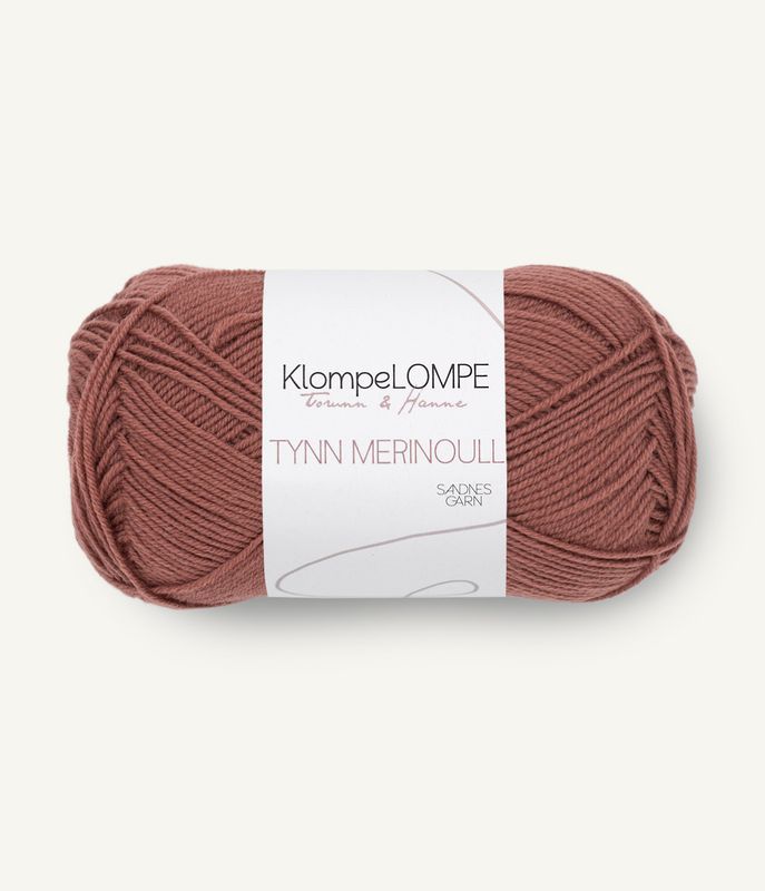UT KlompeLOMPE Tynn Merinoull 4043 Plommerosa